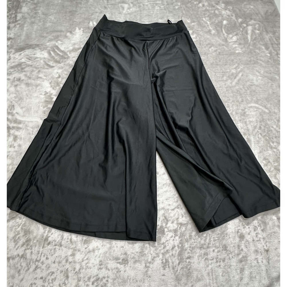 NSI Ladies Pants Super‎ Wide Leg Women's Size XL Black Boho Chic EUC